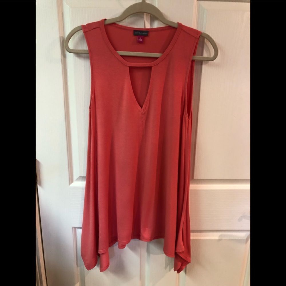 Vince Camuto sleeveless tunic, coral